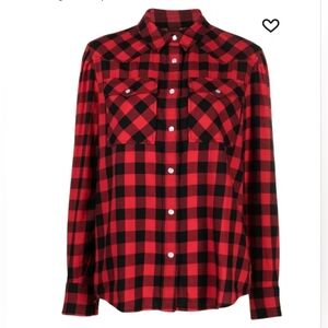 Woolrich Pemberton Checked Cotton Flannel Shirt Sz S